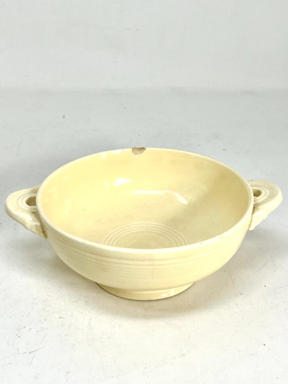 Vintage 30s Pale Yellow Fiesta Soup Bowl Fiesta HLC Homer Laughlin WV USA